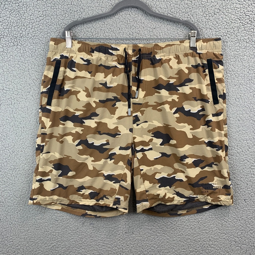 Municipal Sport Utility Gear Mens XXL 2XL Gym Training Shorts Lined Camo